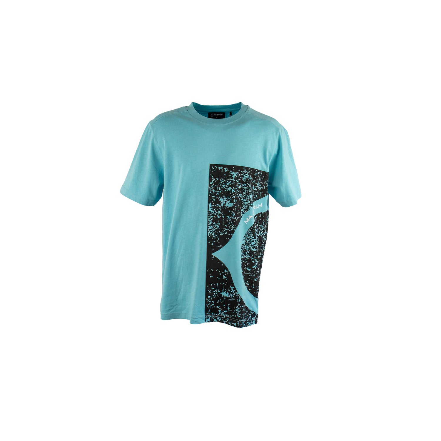 Ma.Strum Stencil Block Print Tee Sea Blue