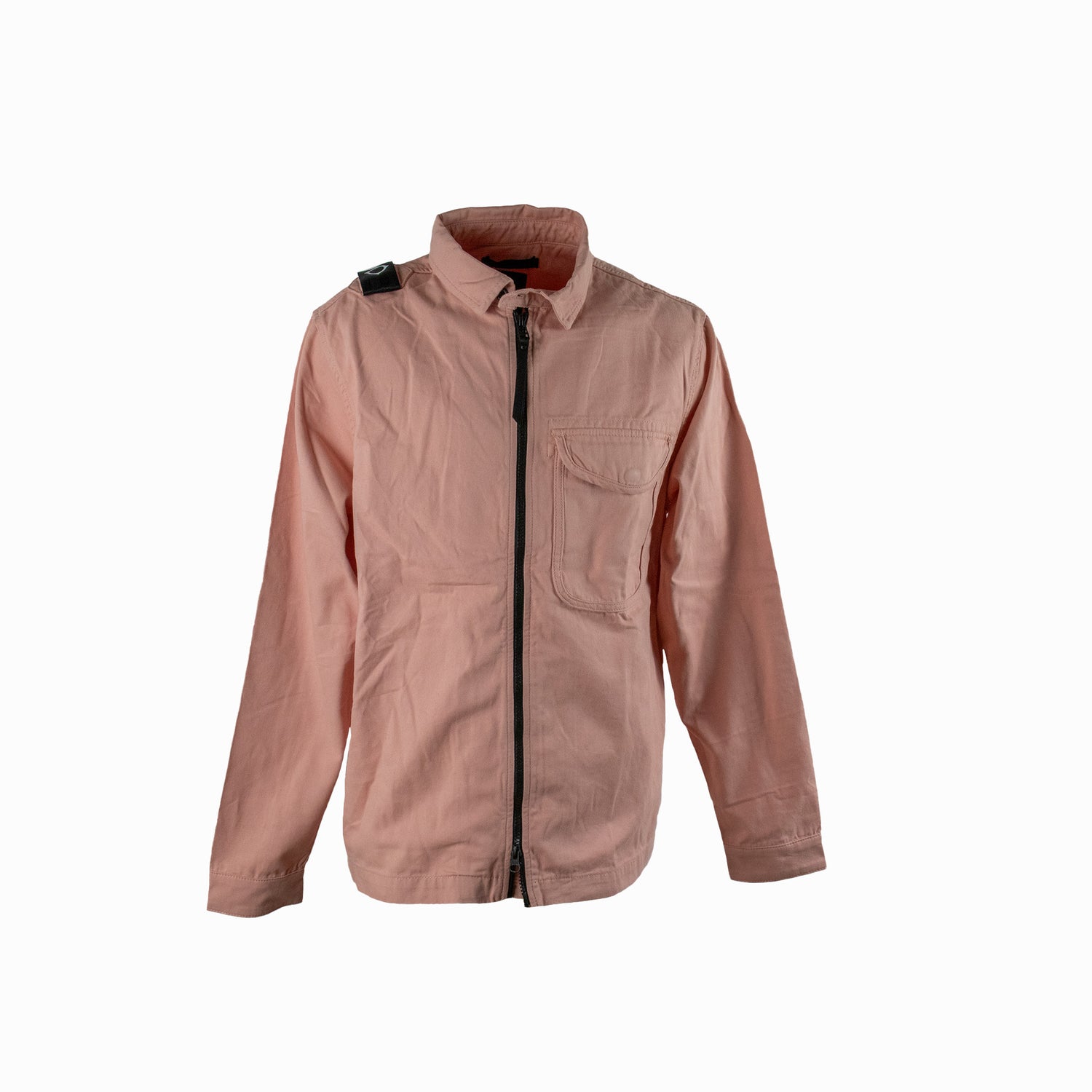 Ma.Strum Zip Front Overshirt Mud Pink