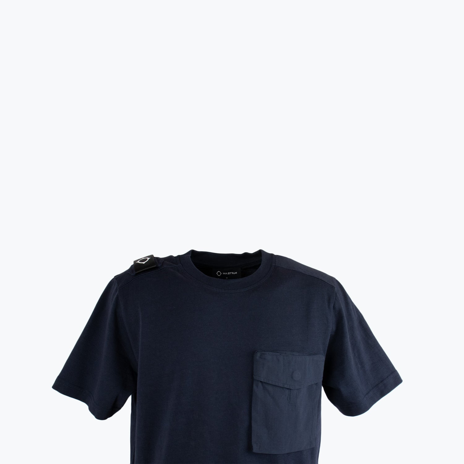 Ma.Strum Short Sleeved Cargo Pocket Tee Ink Navy - newblack45