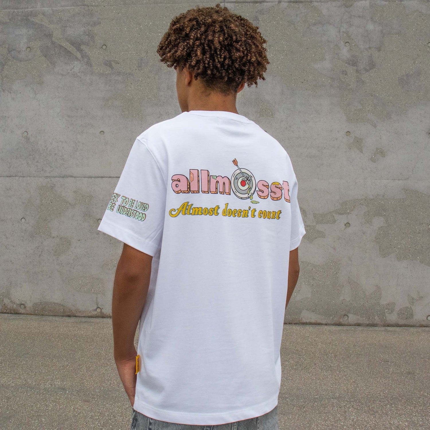 Allmosst Americanos Graphic T-shirt White - newblack45