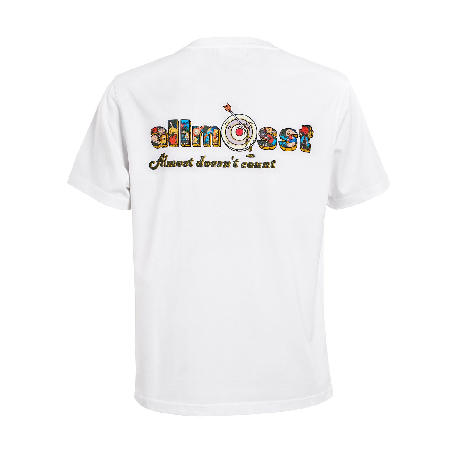 Allmosst Undefeated Champ Graphic T-shirt White - newblack45