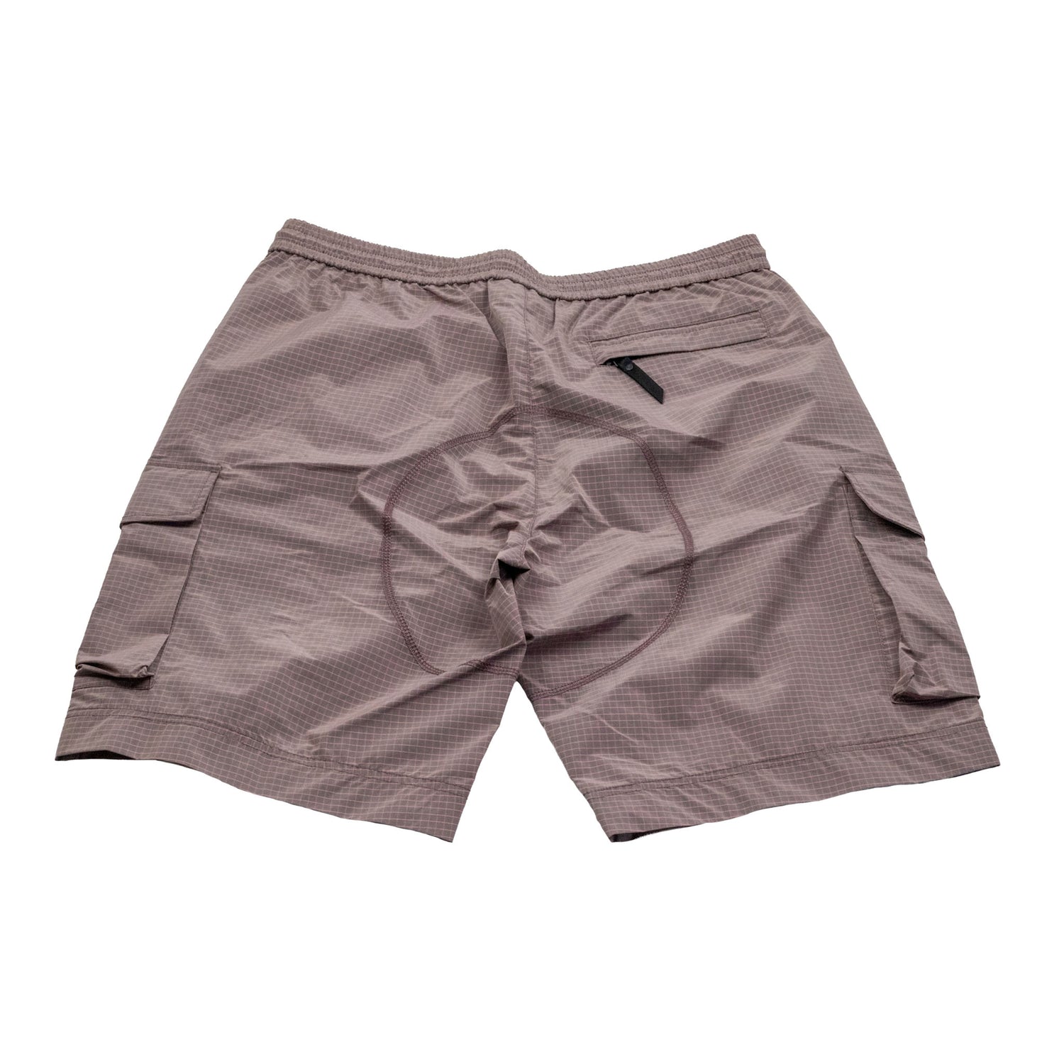 Ma.Strum Nylon Grid Shorts Schlammrosa