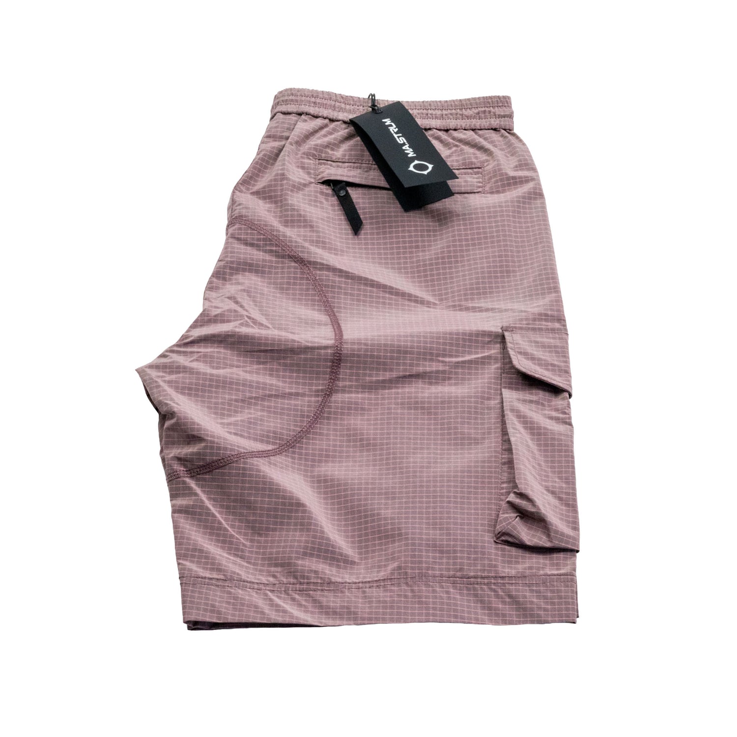 Ma.Strum Nylon Grid Shorts Schlammrosa