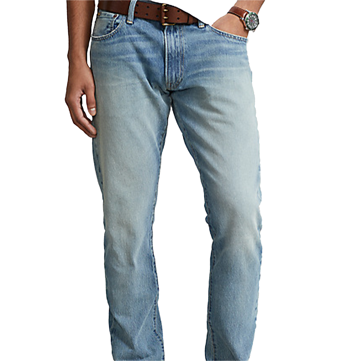 Polo Ralph Lauren Sullivan Jeans on a model front view 