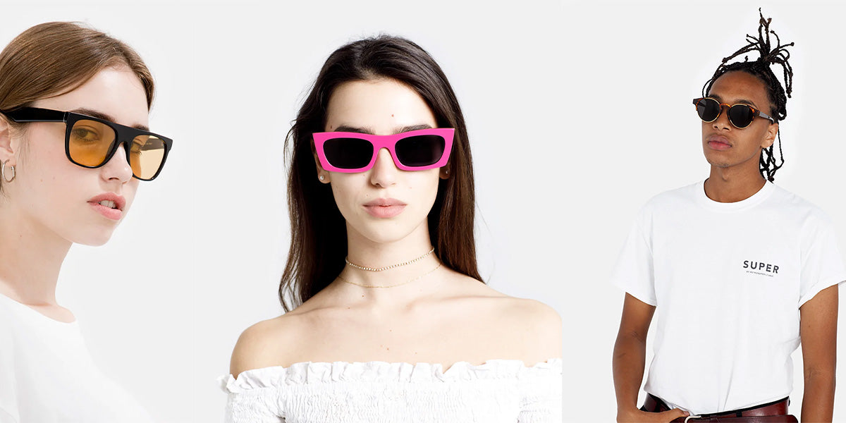 Three Models wearing Super Sunglasses
