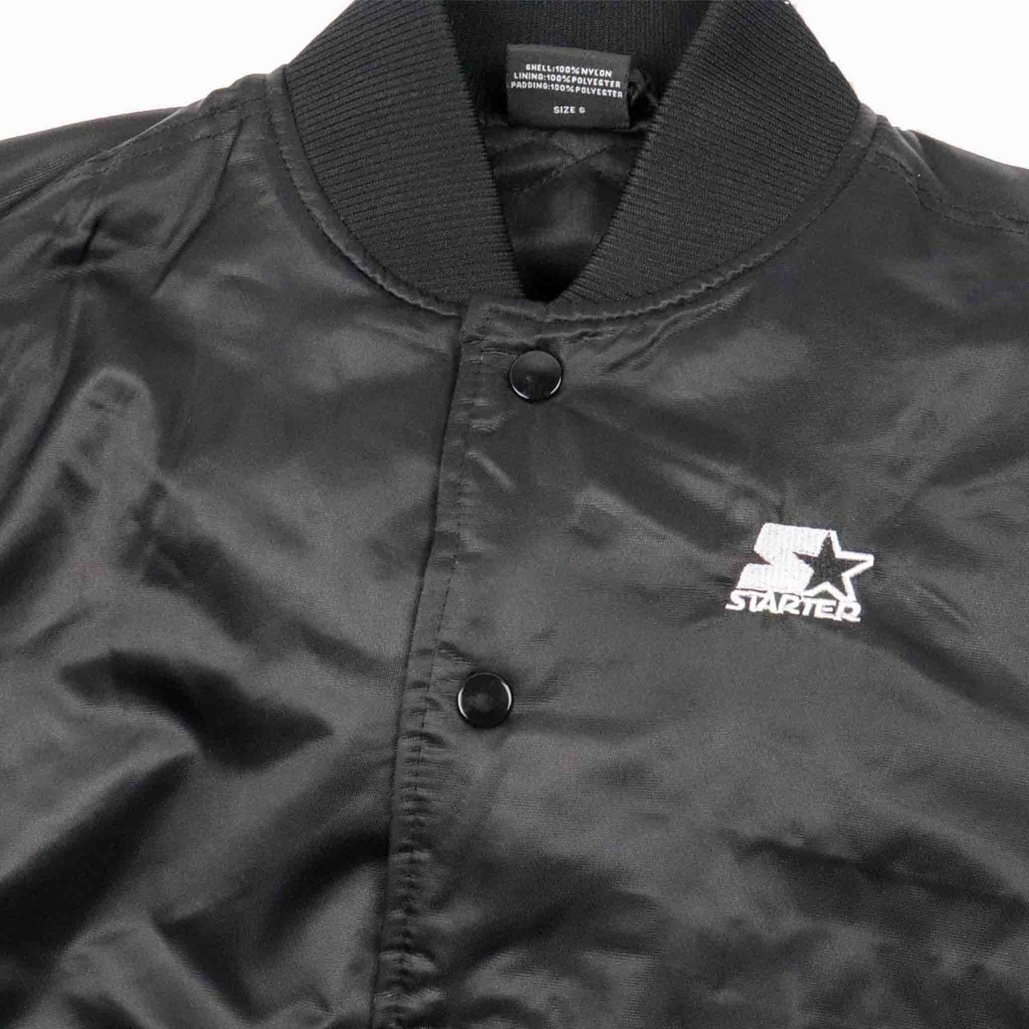 Black jacket with Starter logo on a white background