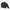 Black puffer jacket with brand logo on a white background