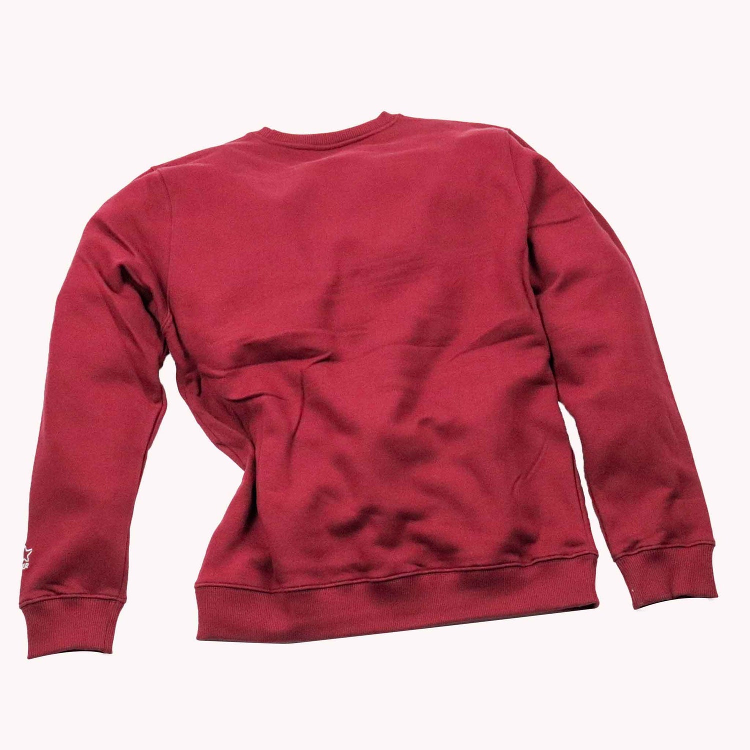 Red sweatshirt on a white background