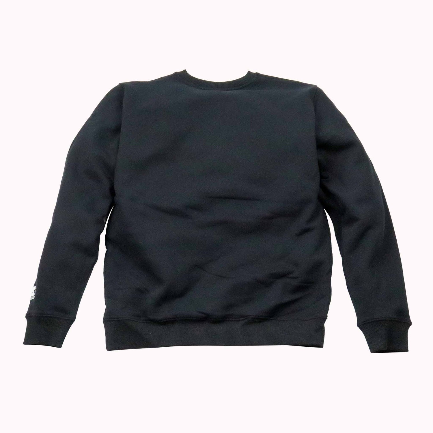 Black sweatshirt on a white background