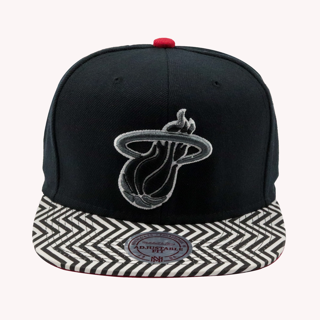 Mitchell and Ness Miami Heat Zigzag NBA Snapback Hat