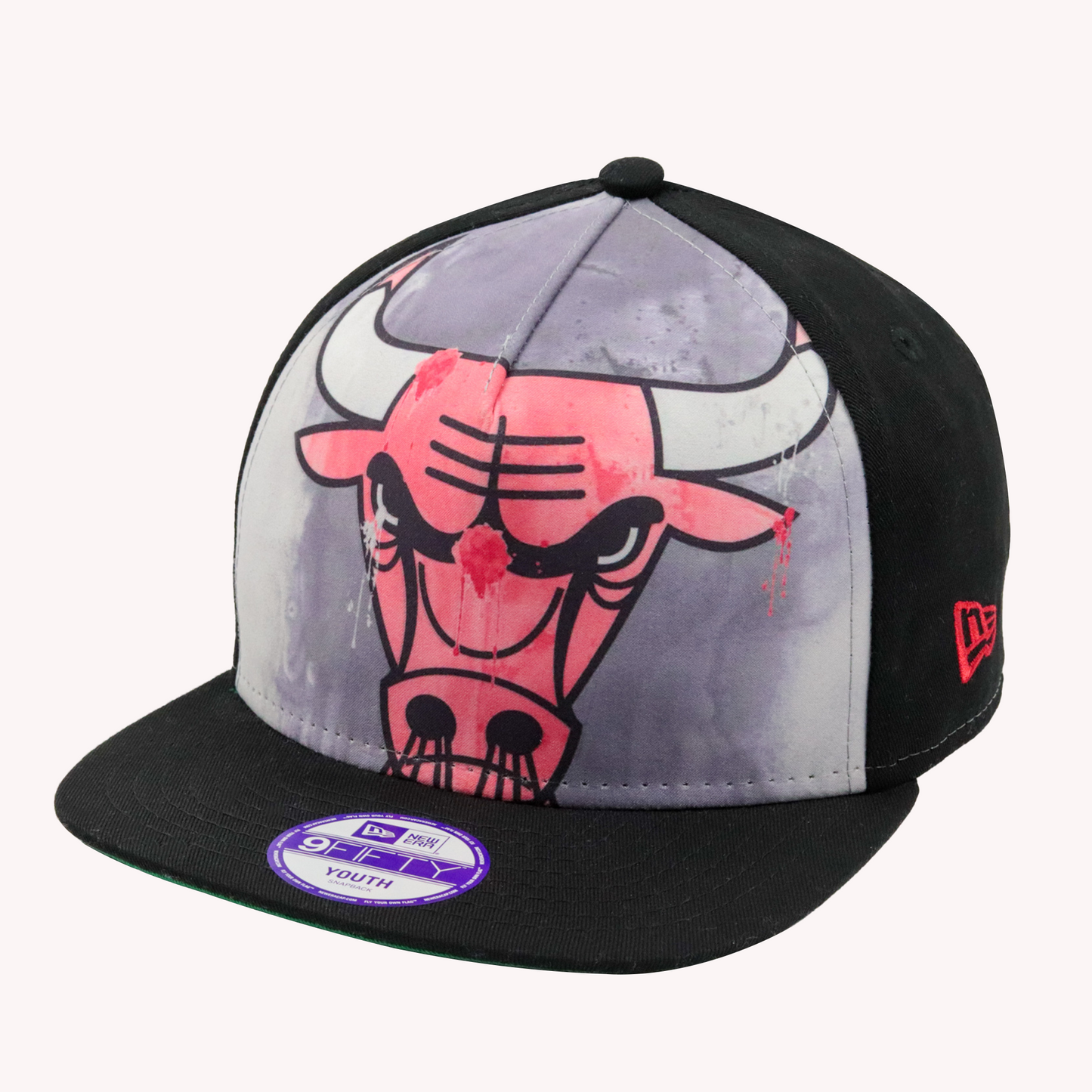 New Era Chicago Bulls Paint Logo Youth Snapback Hat