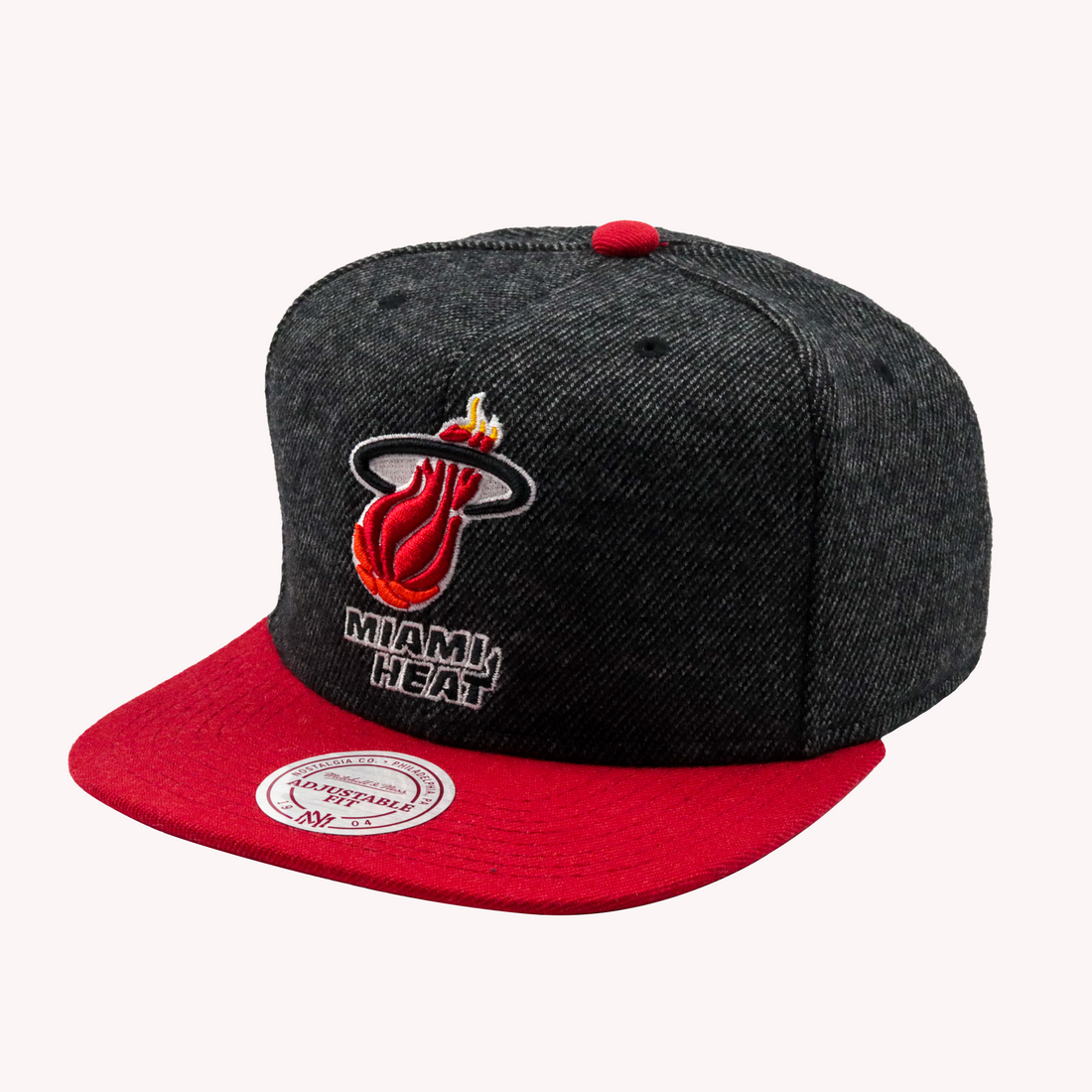 Mitchell and Ness Miami Heat Snapback Hat