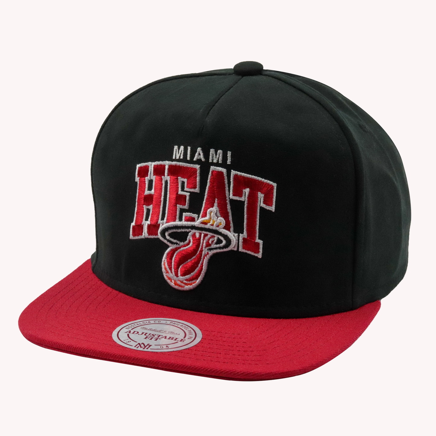 Mitchell and Ness Miami Heat Five Panel NBA Snapback Hat