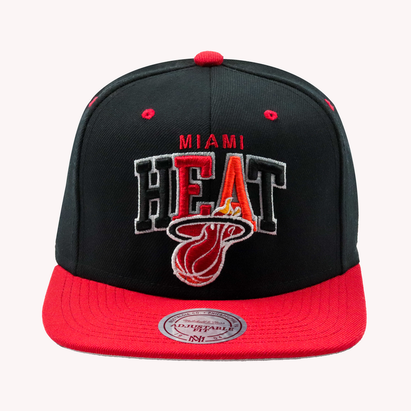 Mitchell and Ness Miami Heat NBA Snapback Hat