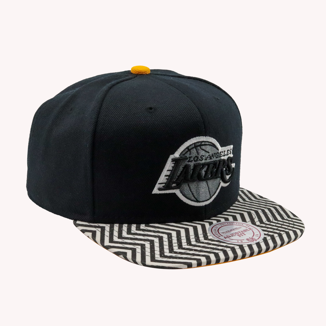 Mitchell and Ness Los Angeles Lakers Zigzag NBA Snapback Hats