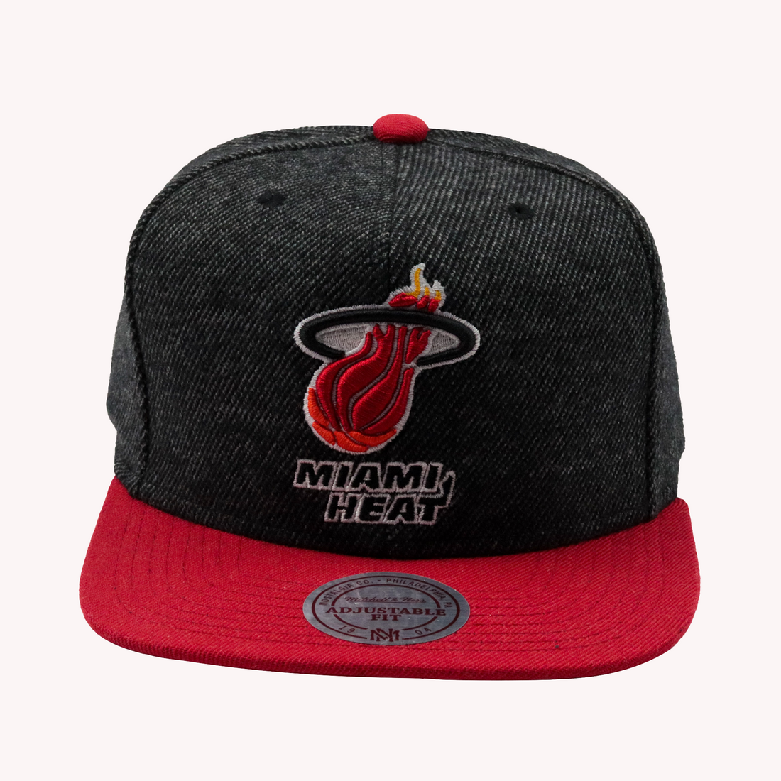 Mitchell and Ness Miami Heat Snapback Hat