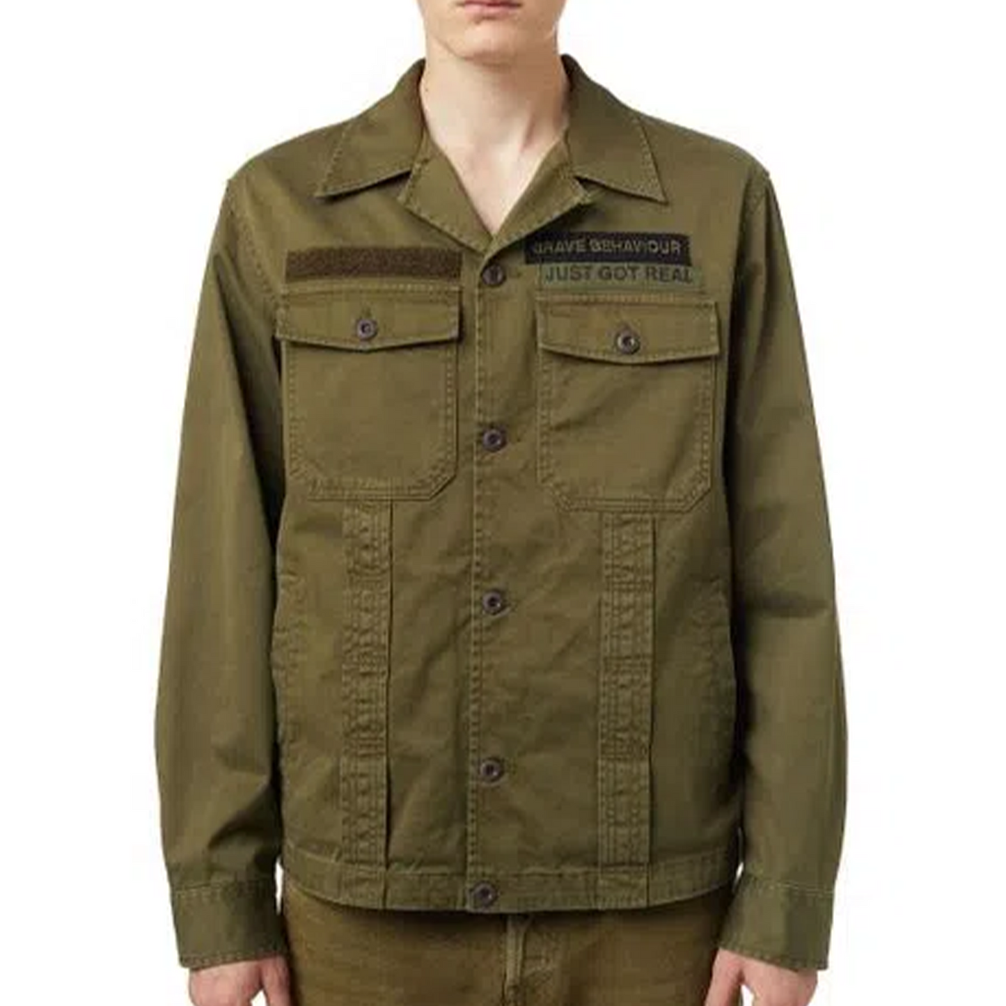 Diesel J-Fuller  Overshirt - Army Colour