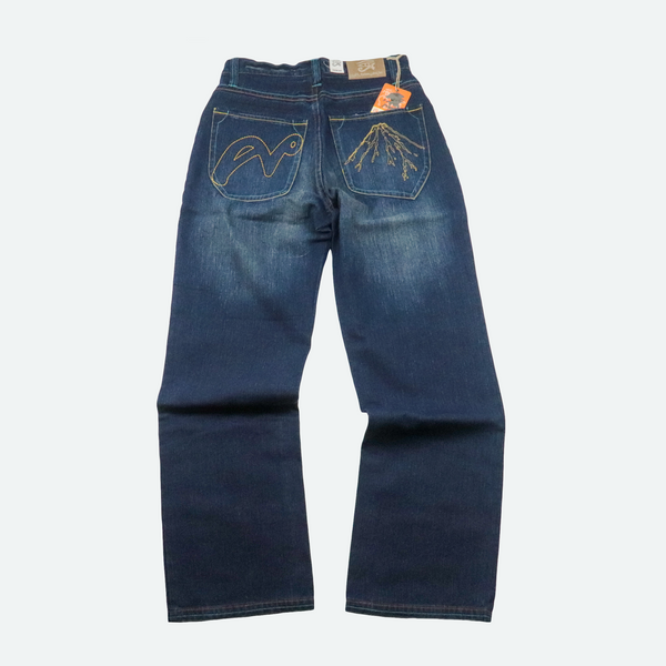 All Nations Are One Washed Denim Premium Baggy Pants