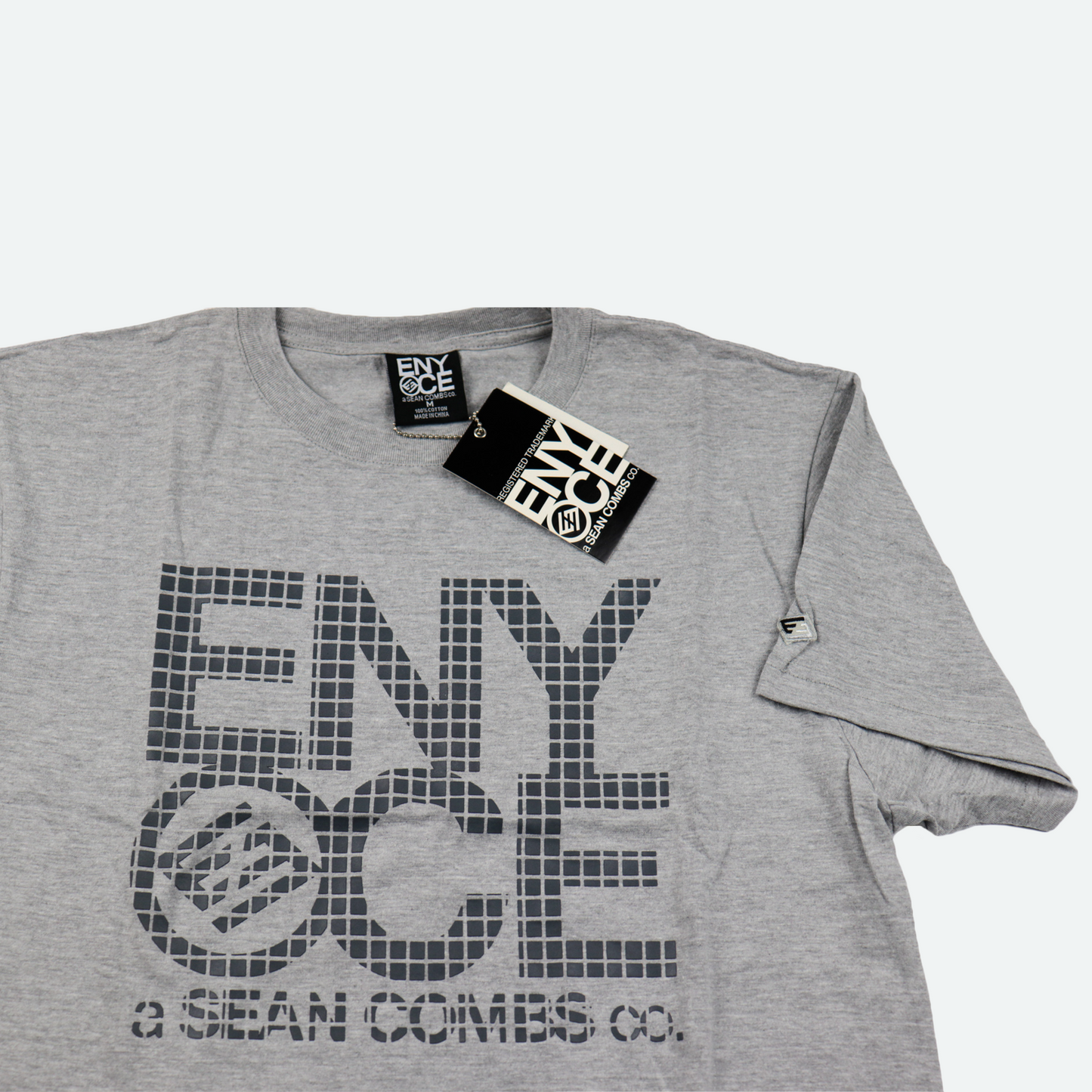 Enyce Digital Optic Logo Printed T-shirt - Grey