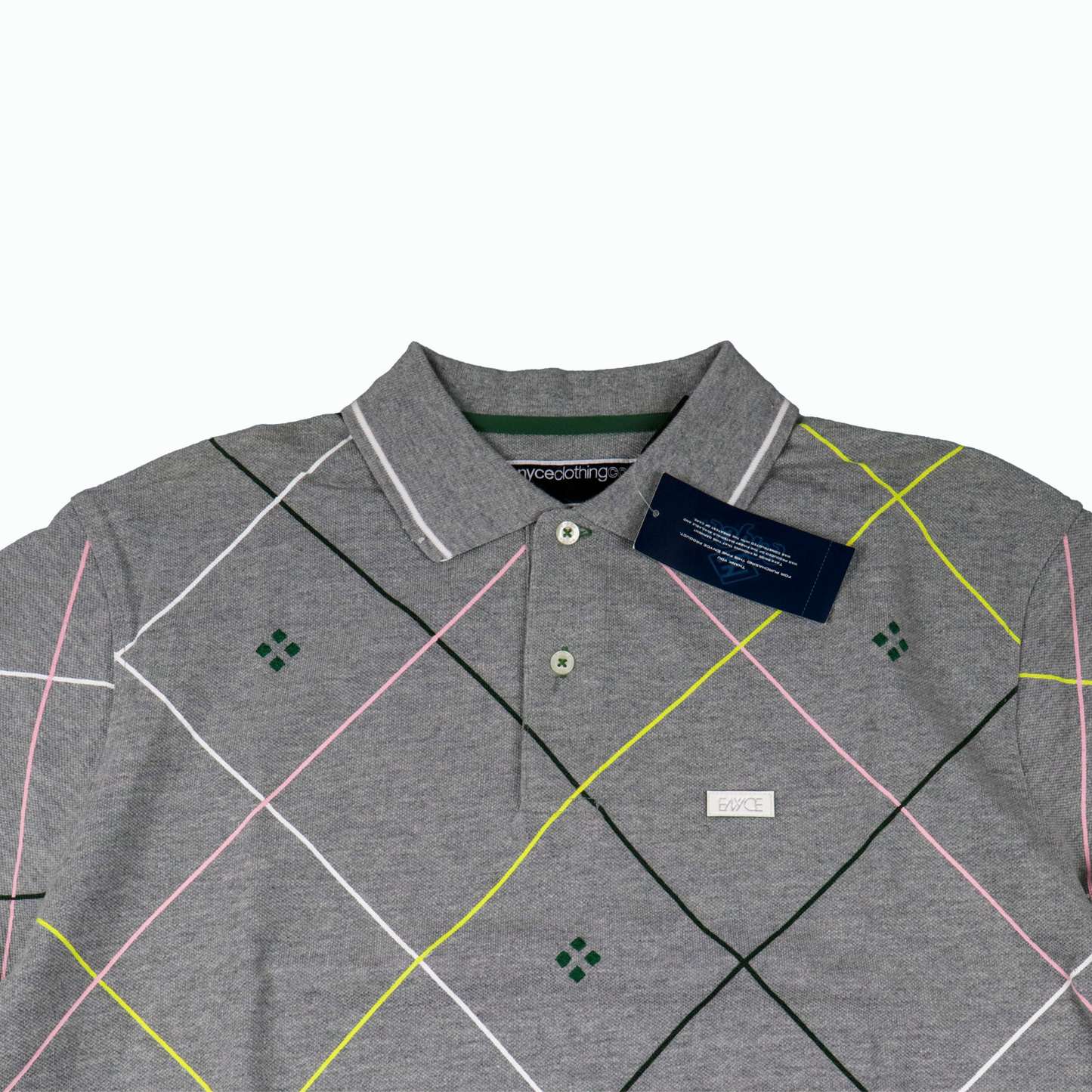 Enyce Crossing Lines High Quality Polo Shirt - Grey