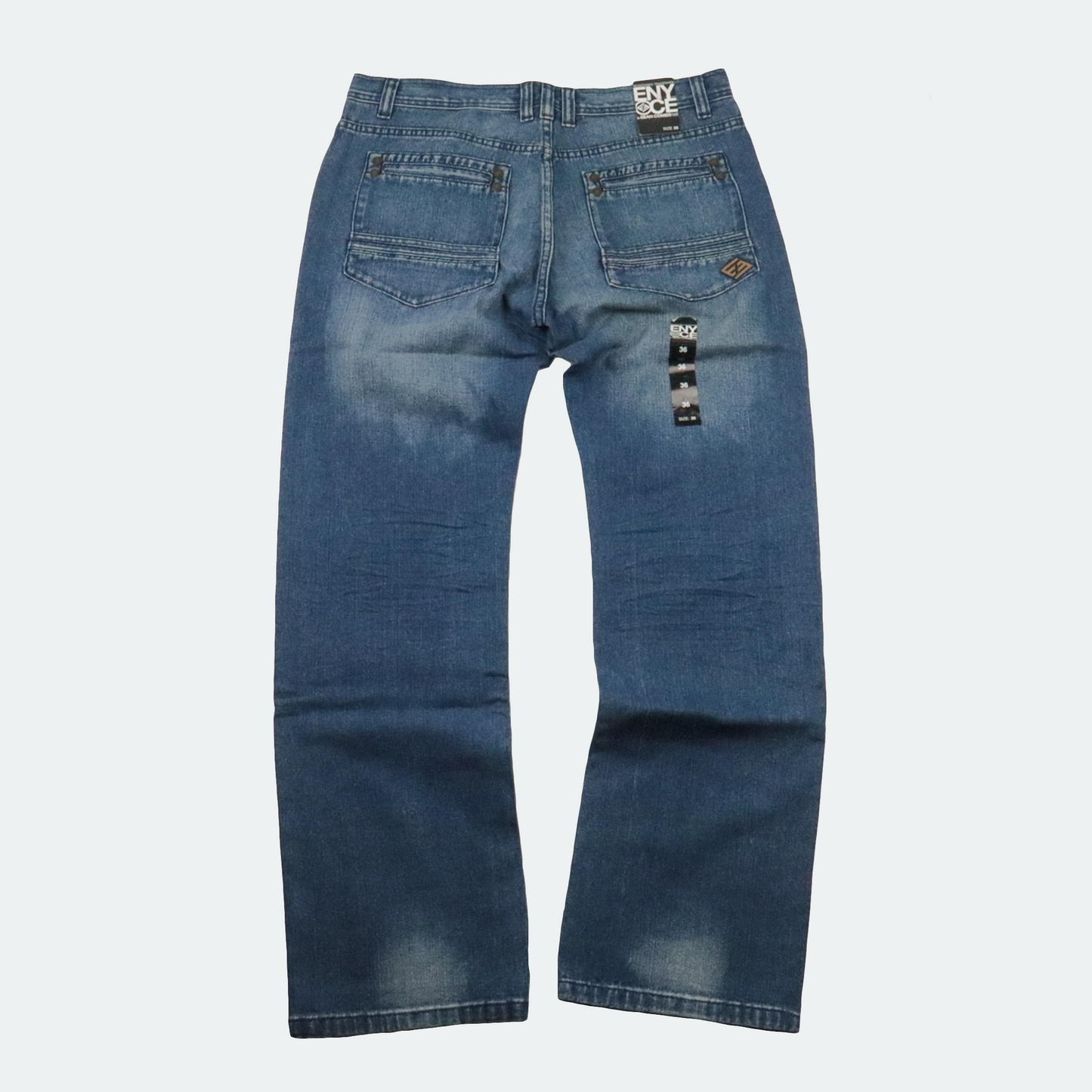 Enyce Loose Fit Washed Denim Pant