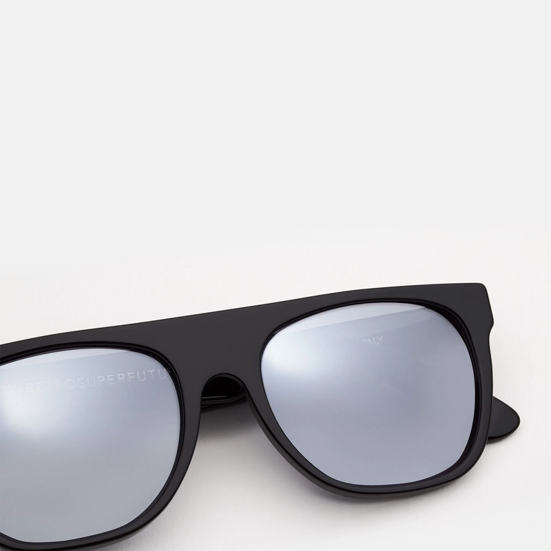 Super flat top sunglasses matte black sales
