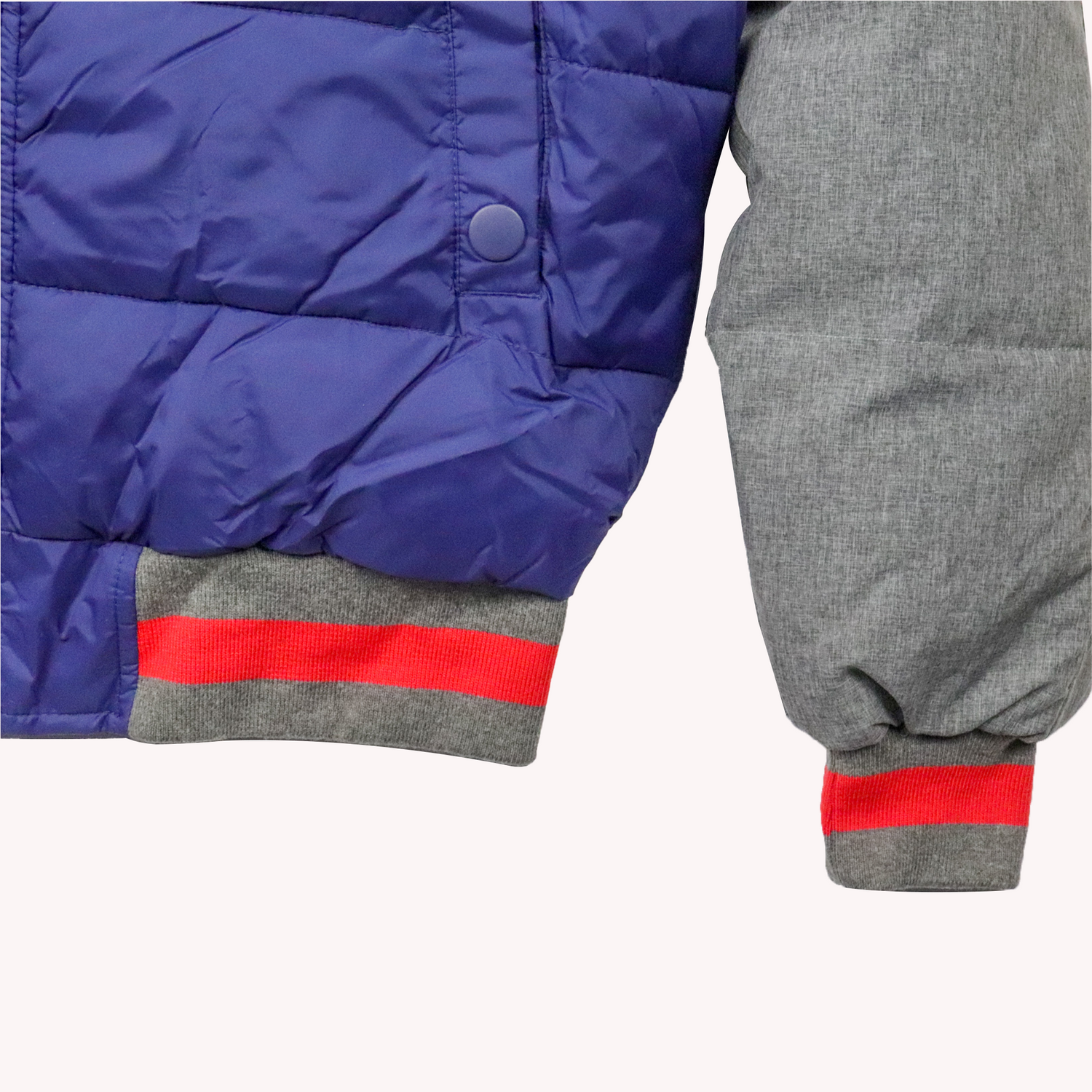 Rocawear College Jacket Jay Z Blue
A close Camera View for the Left down side of the Jacket.